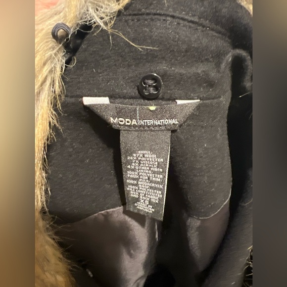 Moda International black peacoat - Picture 4 of 5